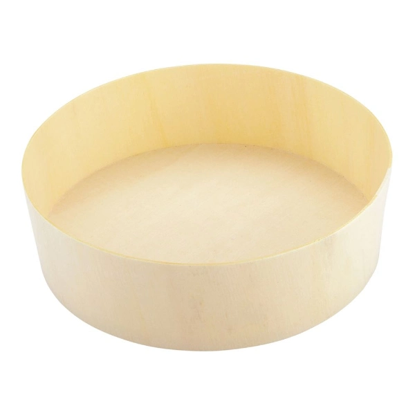 Bio-Degradable Round Food Container Takeaway Packaging Boxes Veneer Cake Box Wooden Cheese Boxes