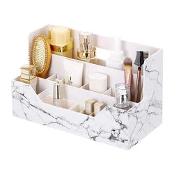 Organisateur de tiroir à cosmétiques en plastique lavable, pour bureau et maison, séparateur de maquillage, organisateur de maquillage